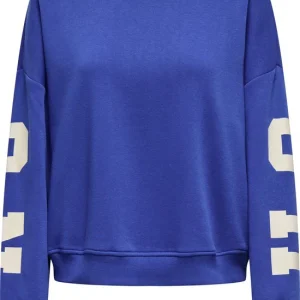 Onlsweat Ls Back/sleeve Print - Kobalt