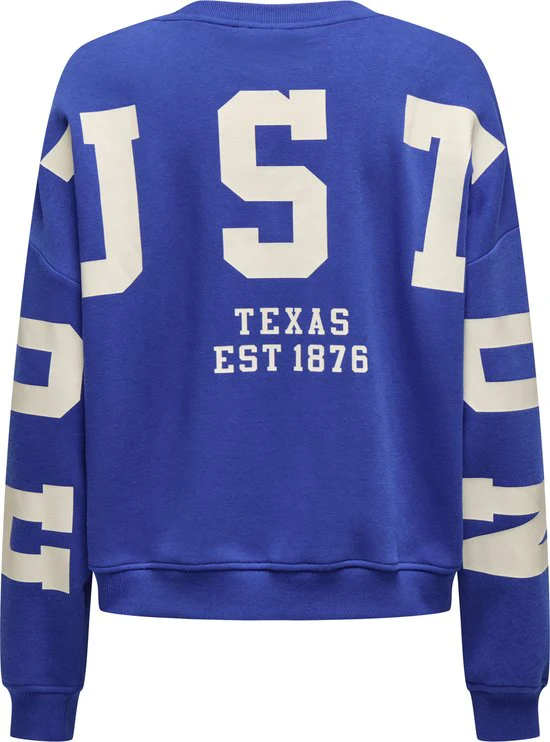 Onlsweat Ls Back/sleeve Print - Kobalt - Afbeelding 3