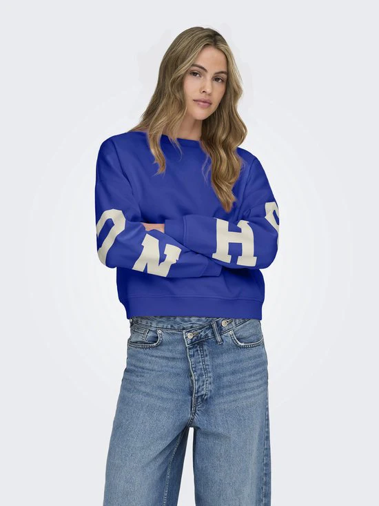 Onlsweat Ls Back/sleeve Print - Kobalt - Afbeelding 4