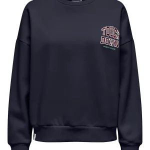 Onlrillo L/s Boxy O-neck Cs Swt - Navy