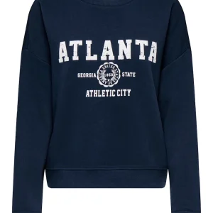 Onlsweat Life L/s Crew O.size State Noos - Navy