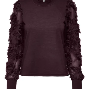 Jdyfairview L/s Sweat Jrs Noos - Aubergine