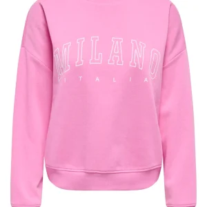 Onlsweat Life L/s Crew O.size State Noos - Roze