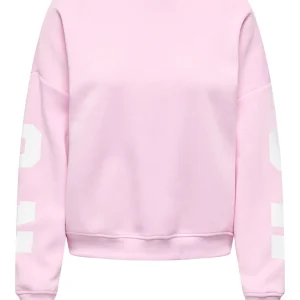 Onlsweat Ls Back/sleeve Print - Licht Roze