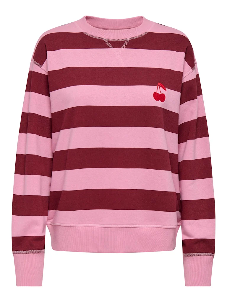 Jdybetina Ls Ebroidery Sweat - Roze Dessin