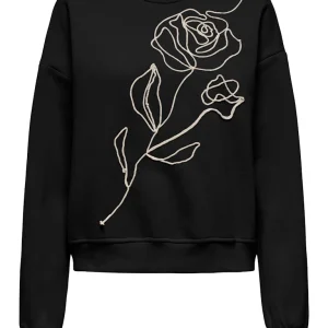 Onlelisanna O-neck Box Swt - Zwart