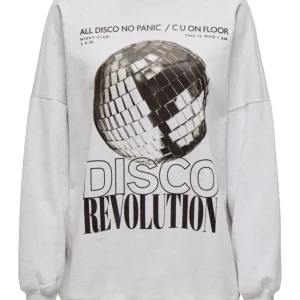 Onldaze L/s Party O-neck Swt - Lichtgrijs