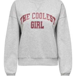 Onljo L/s Print Box Bf Swt - Grijs Melee