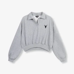Polo Sweater - Grijs Melee
