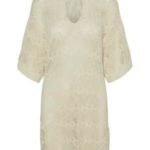 Vmmalta 2/4 V-neck Pullover - Beige