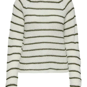 Jdyellen L/s Oneck Raglan Pullover Knt - Wit Dessin