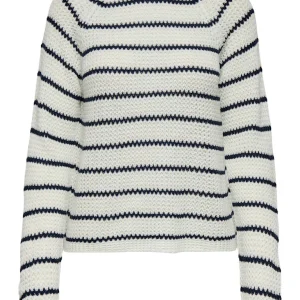 Jdyellen L/s Oneck Raglan Pullover Knt - Wit Dessin