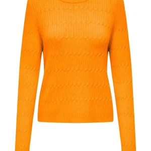 Onlkatia Ls Cable O-neck Cs Knt - Oranje