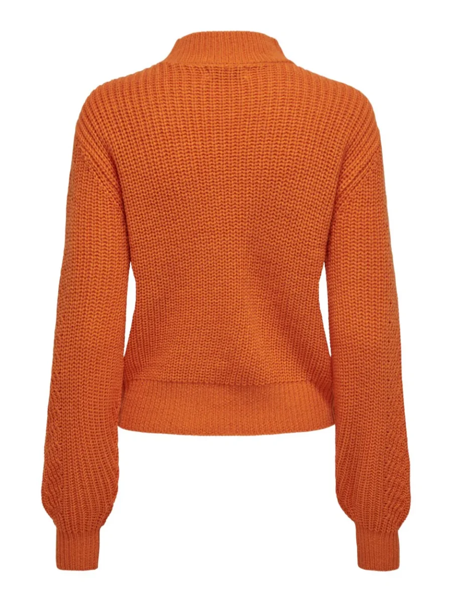 Jdyjusty L/s High Neck Cabel Pull K - Oranje - Afbeelding 3