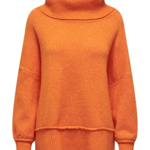Onlhazel Ls Cowlneck Bf Knt - Oranje