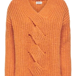 Onltreccia Ls V-neck Knt - Oranje