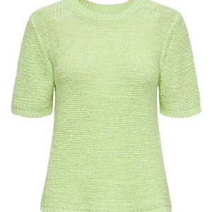 Jdymore Solid S/s Boxy Pullover Knt - Lime