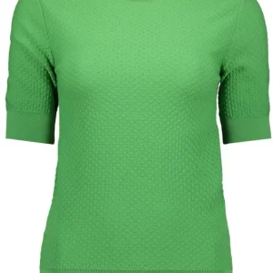 Onlsally Ss Structure O-neck Knt - Groen