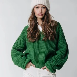 Bobby Collar Seven Knit - Groen