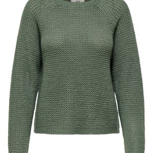 Jdyellen L/s Oneck Raglan Pullover - Oud Groen