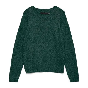 Vmdoffy Ls O-neck Blouse Ga Noos - Donkergroen