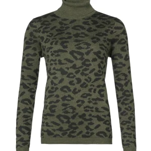 Vmvalentina Ls Cowneck Pullover - Groen Dessin
