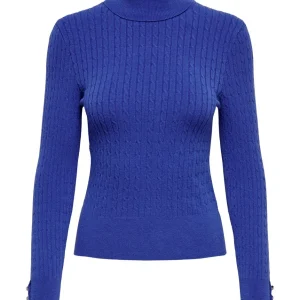Onllorelai Ls Cable Rollneck Knt - Blauw