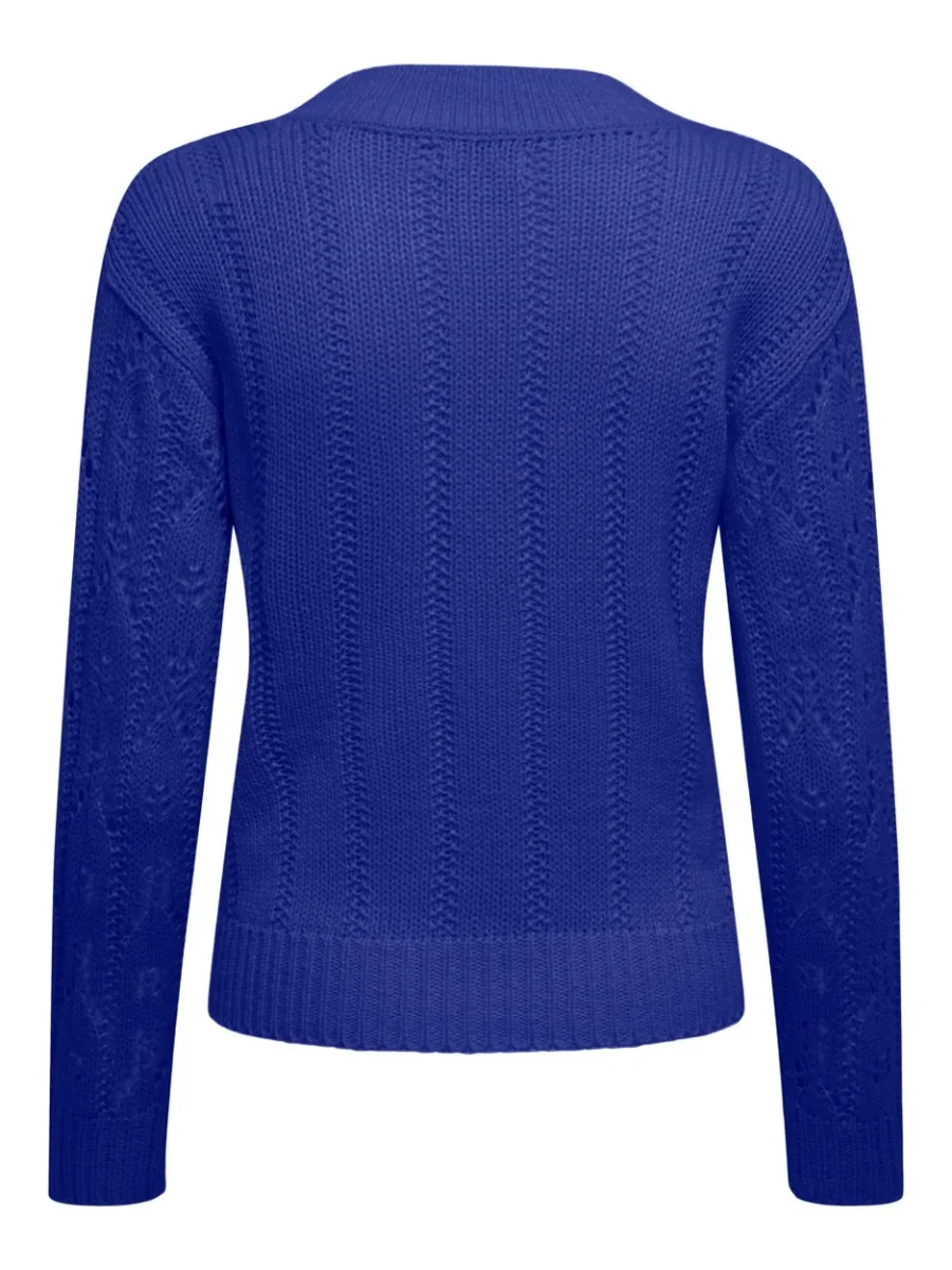 Jdyjudith L/s V-neck Pullover Knt - Blauw - Afbeelding 3