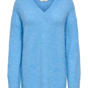 Jdymarina L/s V-neck Pullover Knt - Lichtblauw