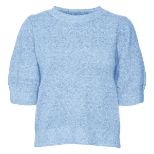Vmdoffy 2/4 O-neck Pullover Ga Noos - Lichtblauw