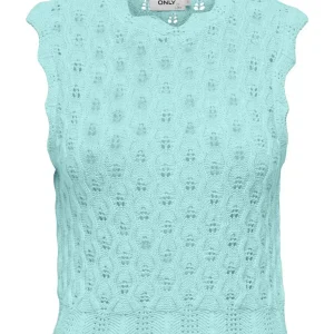 Onlluna Life Sl O-neck Tank Nca Knt - Lichtblauw