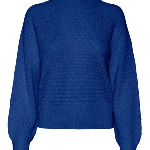 Vmfabulous Bubble Ls Highneck Pull. - Kobalt