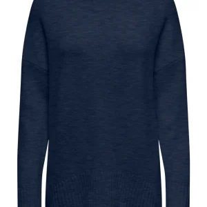 Onlnanjing L/s Pullover Knt Noos - Blauw Melee