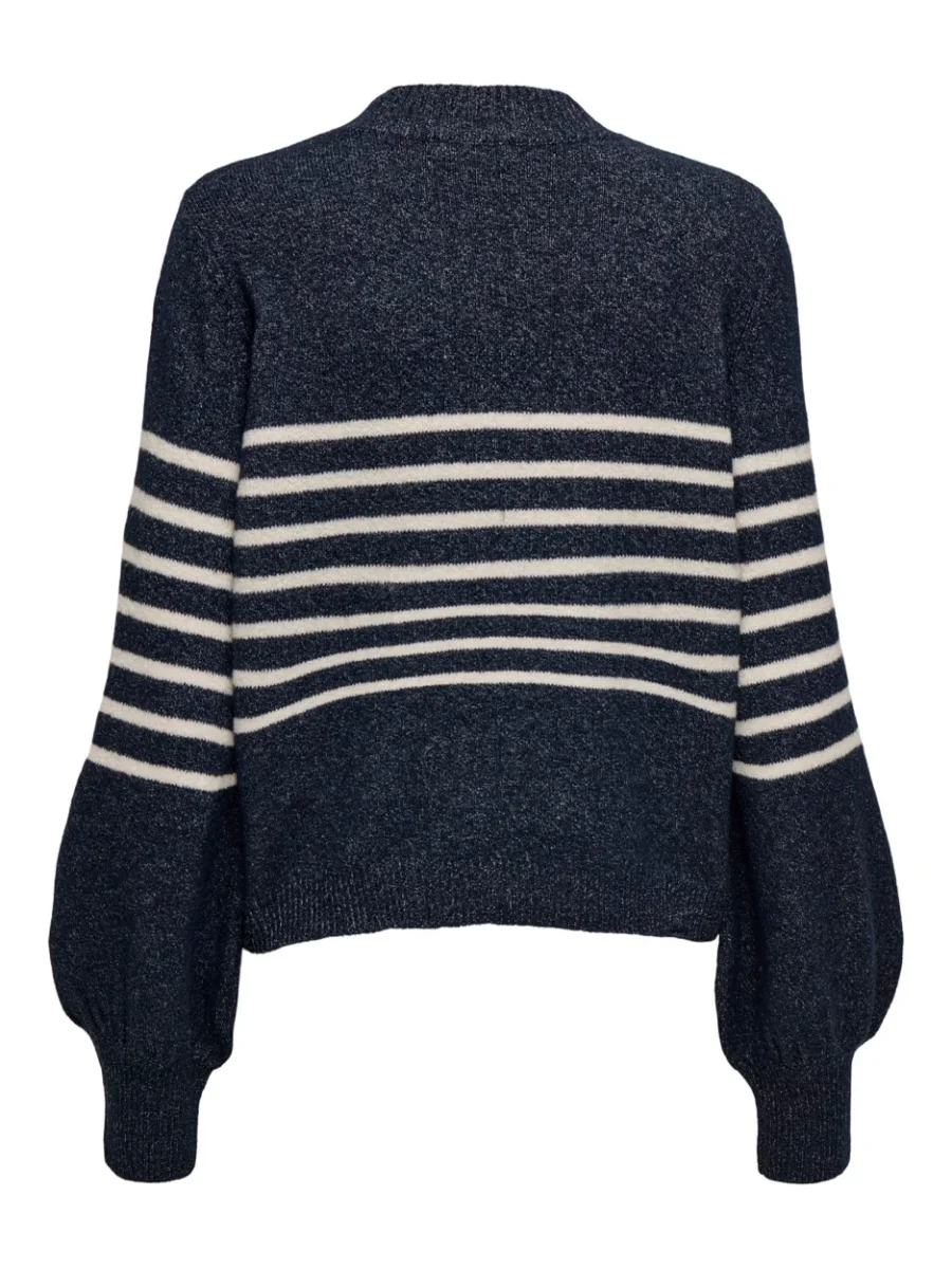 Jdylayla L/s Hn Stripe Pullover Knt - Blauw Dessin - Afbeelding 4