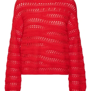 Vmlilja Ls O-neck Pullover Ga - Rood