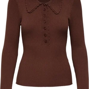 Jdyada L/s Collar Pullover Knt - Bordeaux