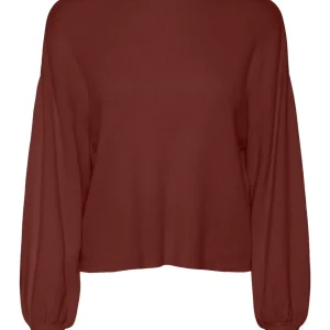 Vmnancy Ls Funnelnk Pullover Ga - Bordeaux