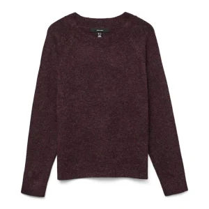 Vmdoffy Ls O-neck Blouse Ga Noos - Bordeaux