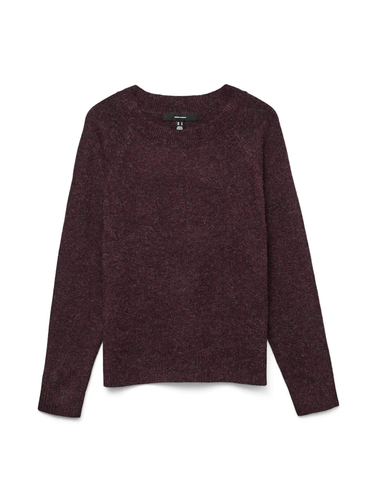 Vmdoffy Ls O-neck Blouse Ga Noos - Bordeaux - Afbeelding 2