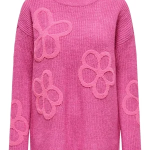 Onlmerke Ls Pullover - Fuchsia
