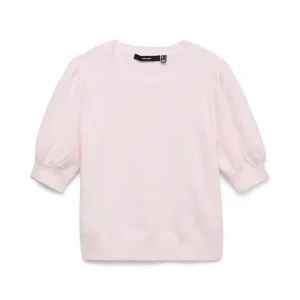 Vmdoffy 2/4 O-neck Pullover Ga Noos - Licht Roze