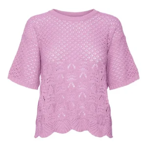 Vmlillie Ss O-neck Short Pullover B - Licht Roze