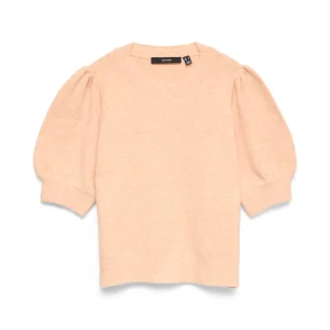 Vmdoffy 2/4 O-neck Pullover Ga Noos - Zalm/peach