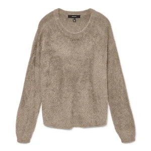 Vmpuff Ls O-neck Pullover Boo - Taupe