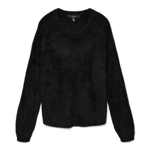 Vmpuff Ls O-neck Pullover Boo - Zwart