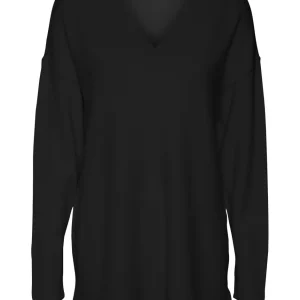 Vmgold Link Ls Long V-neck Pullover - Zwart