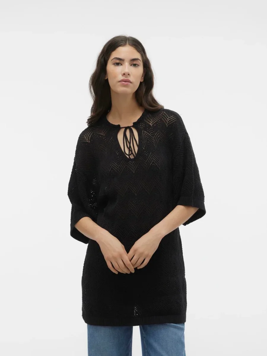 Vmmalta 2/4 V-neck Pullover - Zwart - Afbeelding 3