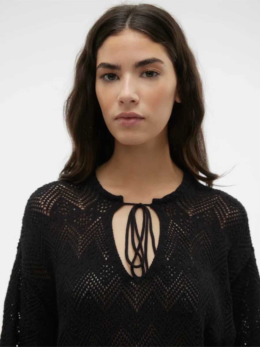 Vmmalta 2/4 V-neck Pullover - Zwart - Afbeelding 5