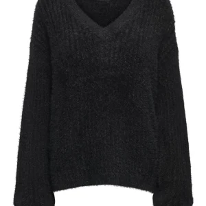 Jdyjola Structure L/s V-neck Pull K - Zwart