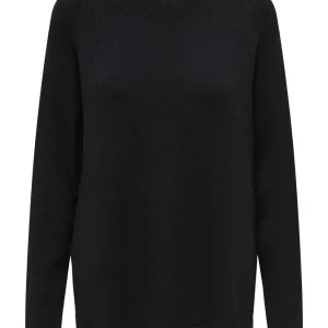 Jdymarco L/s O-neck Slit Pull Knt N - Zwart